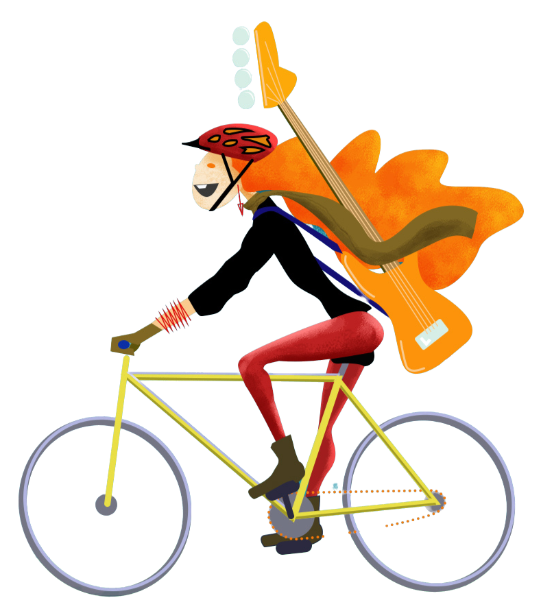 Pola en bicicleta